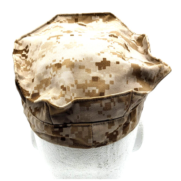 Official Marines Utility Desert Camo Hat Cap Size Medium Pattern USMC MARPAT - Picture 6 of 9